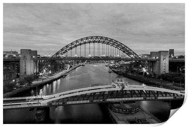  Newcastle Quayside Print by Northeast Images