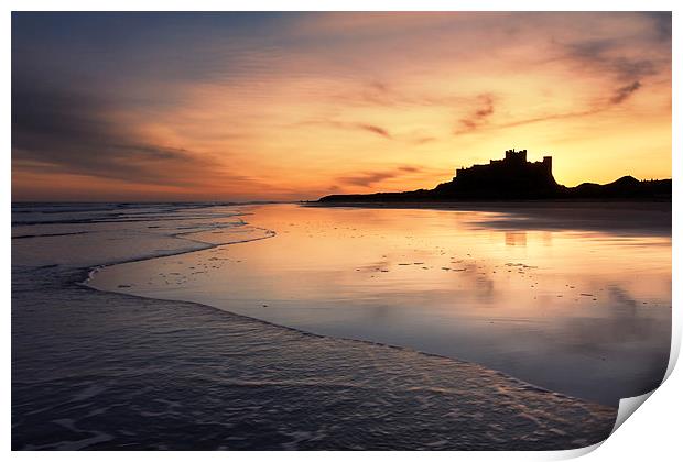  Bamburgh Castle Print by Northeast Images