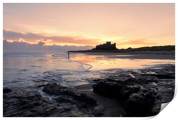 Bamburgh Sunrise Print by Northeast Images