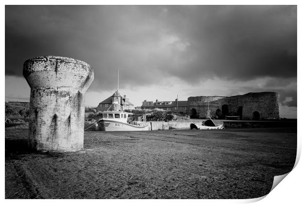 Beadnell Winter Morning Print by Northeast Images