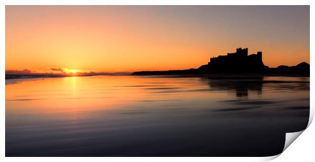 Bamburgh Panorama Print by Northeast Images