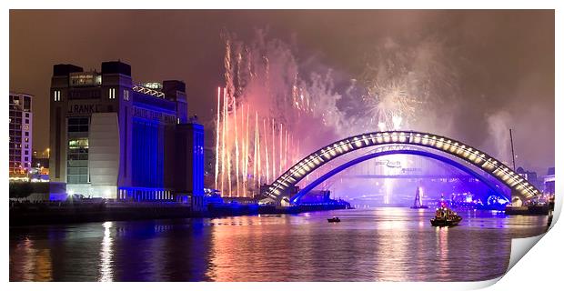 Newcastle Quayside Panorama Print by Northeast Images