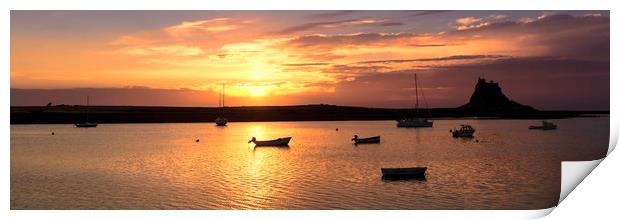Lindisfarne Sunrise Print by Northeast Images