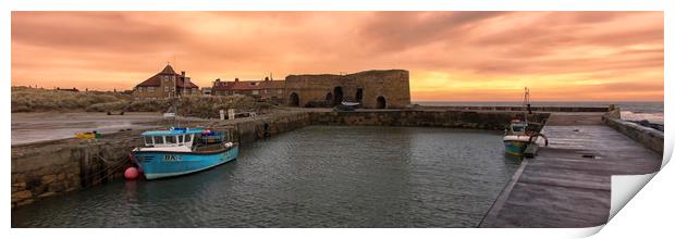 Beadnell Sunset Print by Northeast Images