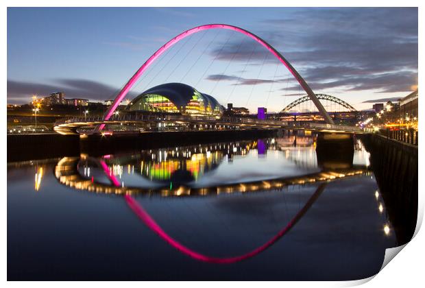 Newcastle Quayside Print by Northeast Images