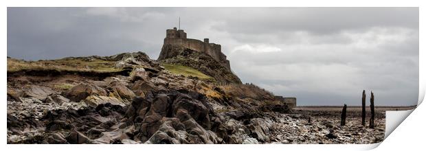Lindisfarne Castle on Holy Island Print by Northeast Images