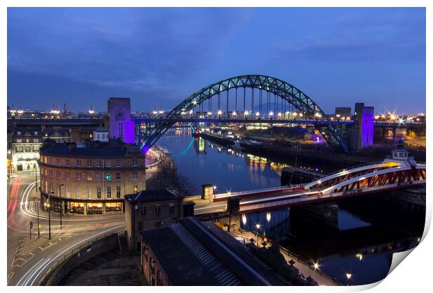 Newcastle Quayside Print by Northeast Images