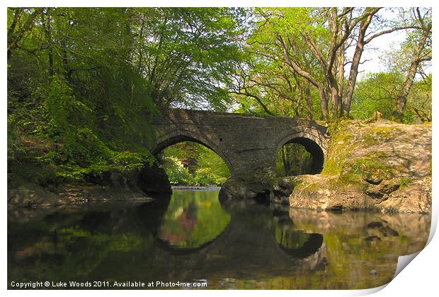 Denham Bridge Print by Luke Woods