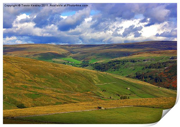 The Beauty of the Dales. Print by Trevor Kersley RIP
