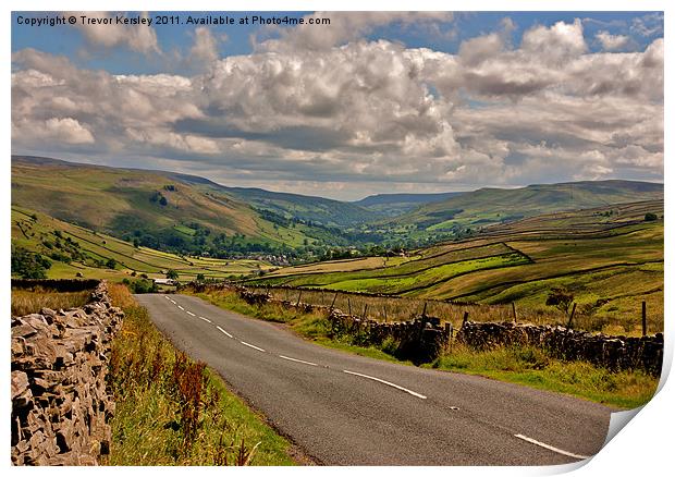 Road to the Dales Print by Trevor Kersley RIP