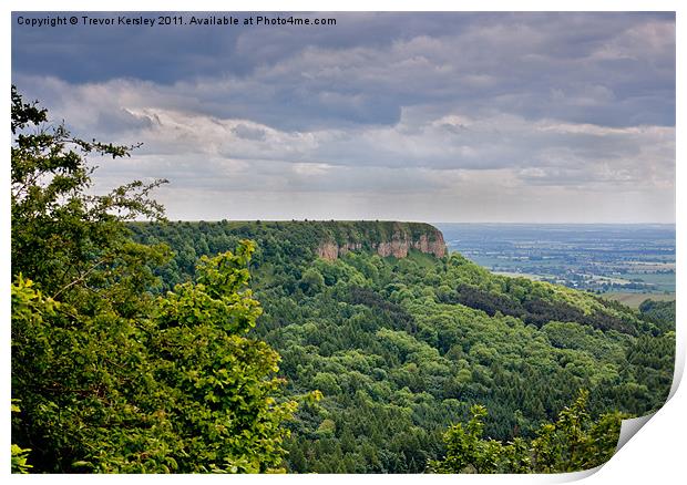 Sutton Bank - North Yorkshire Print by Trevor Kersley RIP