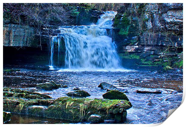 Yorks Dales Waterfall Print by Trevor Kersley RIP