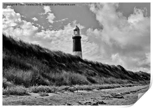 Old Lighthouse - Spurn Point Print by Trevor Kersley RIP