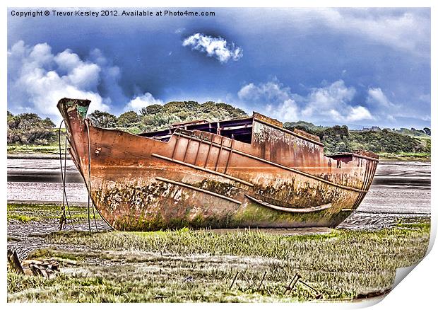 Fleetwood Wrecks Print by Trevor Kersley RIP