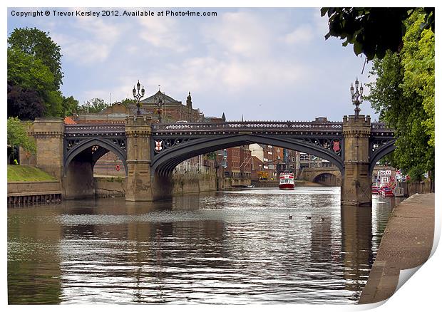 Skeldergate Bridge - York Print by Trevor Kersley RIP