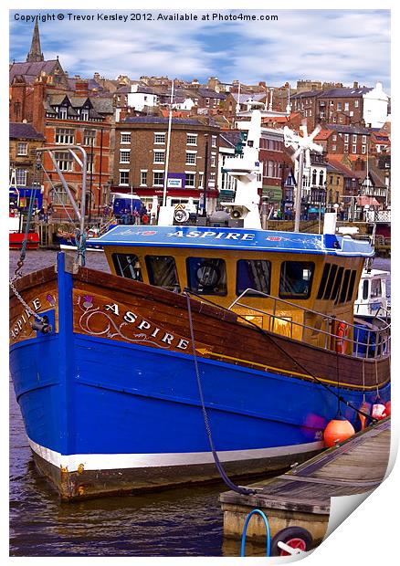 The Boat Aspire Print by Trevor Kersley RIP