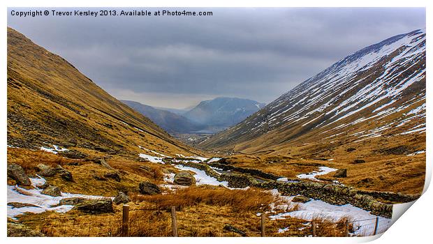 Last of Winters Snow Print by Trevor Kersley RIP