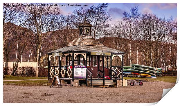Coniston Boating Centre Print by Trevor Kersley RIP