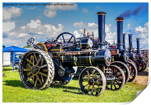 Pickering Steam Rally North Yorks Print by Trevor Kersley RIP