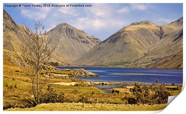 WastWater Lake District Print by Trevor Kersley RIP