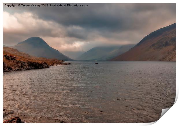 Morning at Wastwater Print by Trevor Kersley RIP