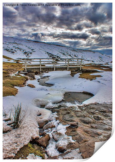 Winter in the Yorkshire Dales Print by Trevor Kersley RIP