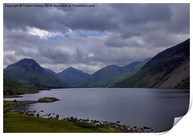 Wastwater Lake District Print by Trevor Kersley RIP