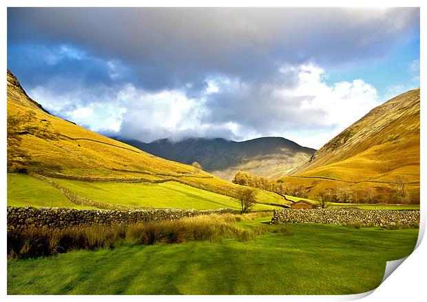 The Path Through The Valley Print by Trevor Kersley RIP