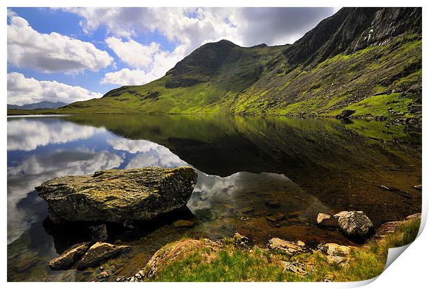 Reflections At Stickle Tarn Print by Jason Connolly
