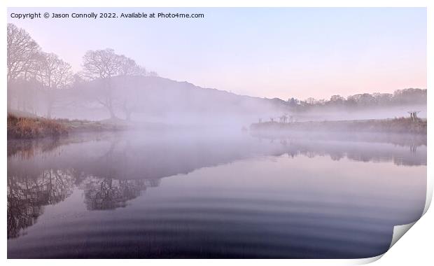 Mist And Serenity, Elterwater Print by Jason Connolly