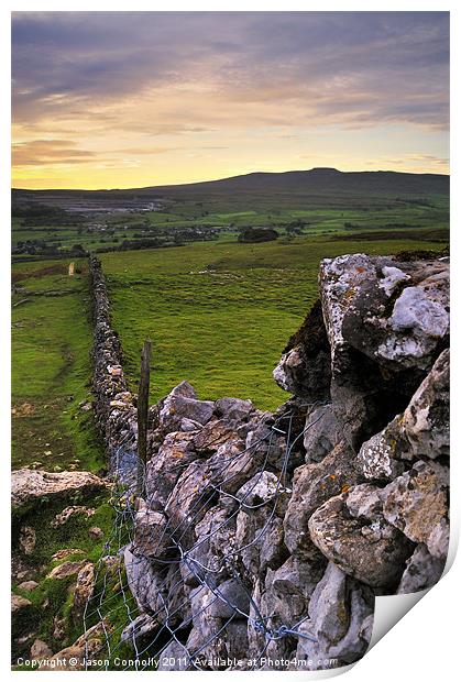 Yorkshire Dales Print by Jason Connolly