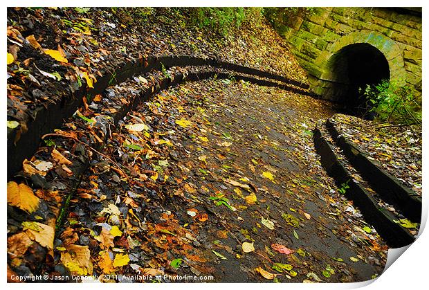 Autumn Pathway, Edinburgh Print by Jason Connolly