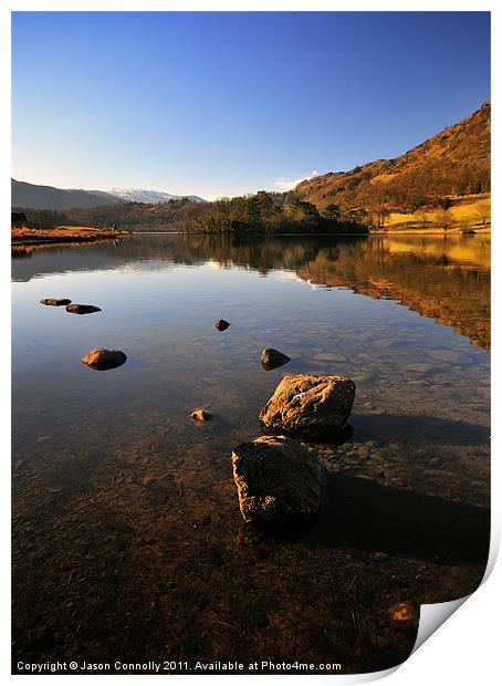 Calmness At Rydalwater Print by Jason Connolly