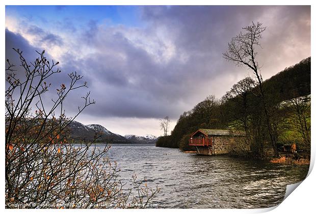 The Ullswater Boathouse Print by Jason Connolly