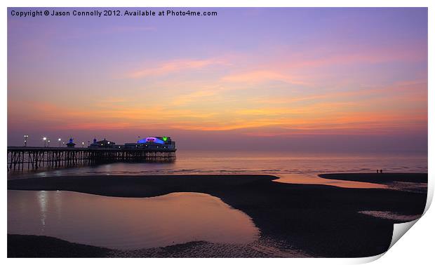 Sunset Dreams, Blackpool Print by Jason Connolly