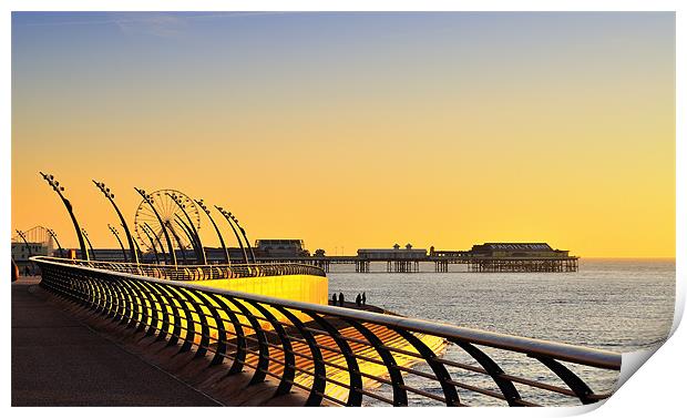 Central Pier Views, Blackpool Print by Jason Connolly