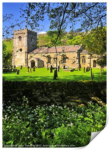 St Oswalds, Arncliffe Print by Jason Connolly