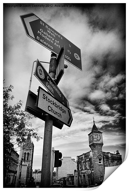 Deanhaugh Street, Edinburgh Print by Jason Connolly