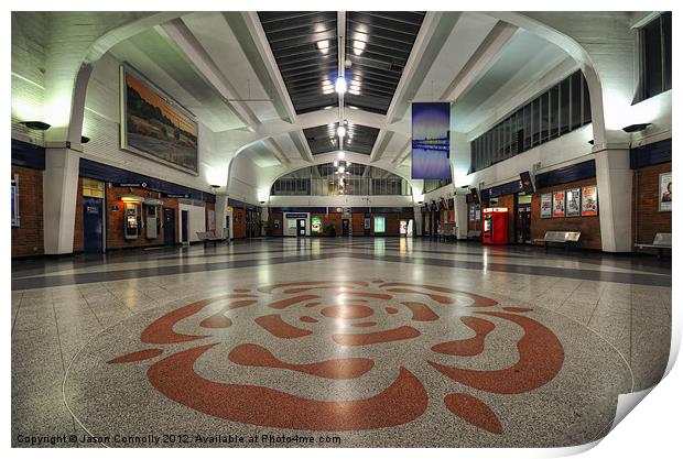 Blackpool North Train Station Print by Jason Connolly