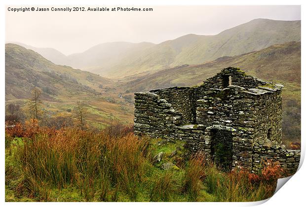 Old Barn, Kirkstone Print by Jason Connolly