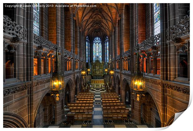 The Lady Chapel Print by Jason Connolly