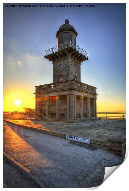 Fleetwood Lower Lighthouse Print by Jason Connolly
