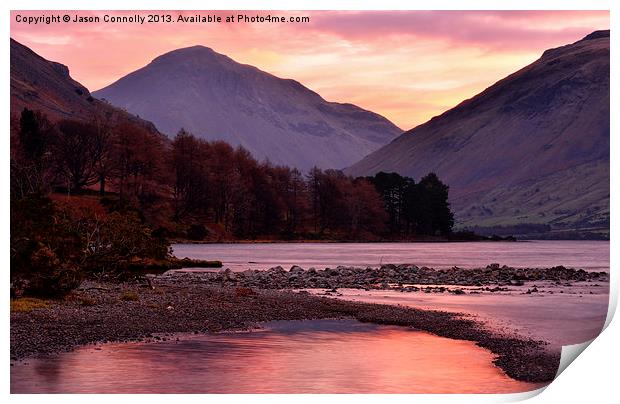 Wastwater Sunrise Print by Jason Connolly