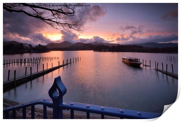 Derwentwater Print by Jason Connolly