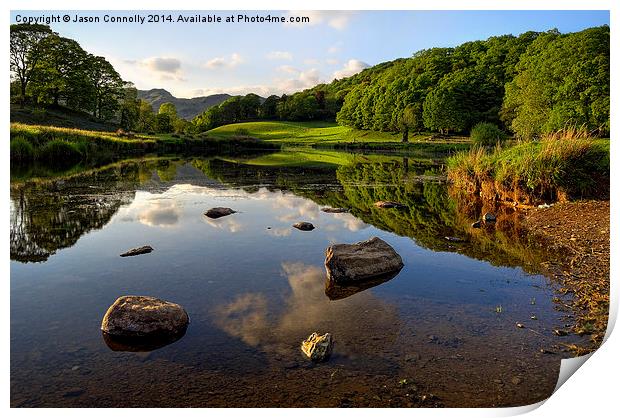The River Brathay, Elterwater Print by Jason Connolly
