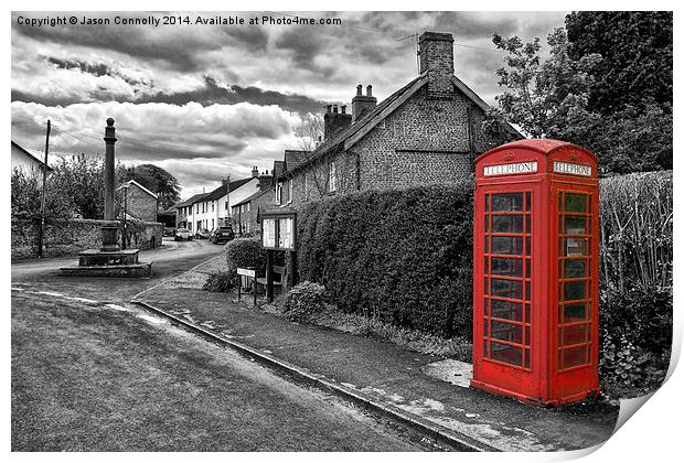 Red Box Churchtown. Print by Jason Connolly