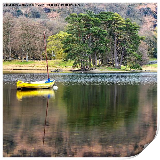 Coniston Reflections Print by Jason Connolly