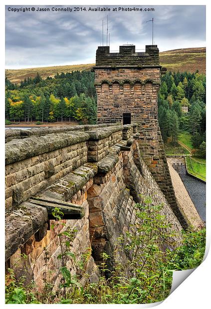  Derwent Dam, Derbyshire Print by Jason Connolly