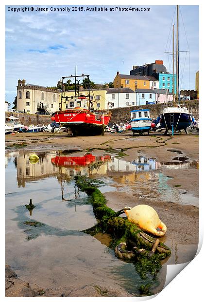  Tenby Harbour Print by Jason Connolly