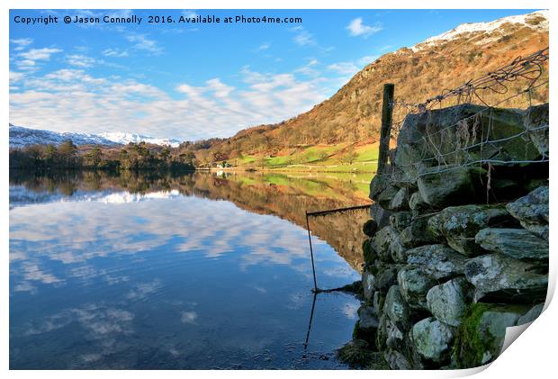 Rydal Water, Cumbria Print by Jason Connolly